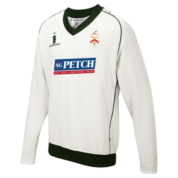 Darliington CC - Curve Long Sleeve Sweater Green Trim - Men's Fit